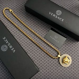 Authentic Versace Medusa Greek Necklace (Rare)